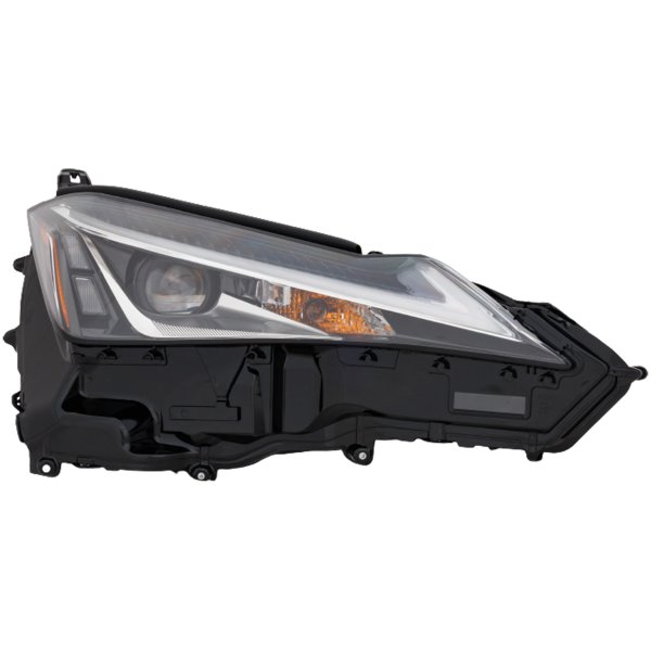 Headlight Assembly for Lexus UX200/UX250H 2019-2020, Right (Passenger), Single Beam LED, with Fog Light, without Logo, Replacement