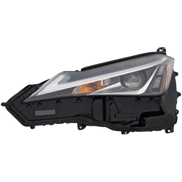 Headlight Assembly for Lexus UX200/UX250H 2019-2020, Left (Driver), LED, Single Beam, with Fog Light, without Logo, Replacement