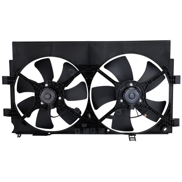 Radiator Fan Assembly for Mitsubishi Outlander 2008-2013, Lancer 2008-2017, Dual Fan, Suitable for Sportback 2.0L Engine and Outlander 2008-2013 2.4L Engine, Replacement