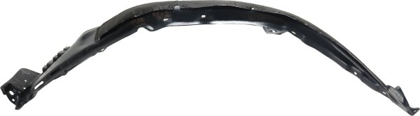 Front Fender Liner for Lexus NX200T/NX300H 2015-2017, Left (Driver), Rear Section, Plastic, Thermo Form, w/Extension Sheet, Replacement