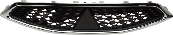 Grille for Mitsubishi Mirage 2017-2020, Paint to Match with Chrome Frame, Replacement