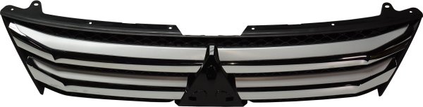 Textured Black Grille for Mitsubishi Eclipse Cross 2018-2020, with Chrome Molding, Replacement