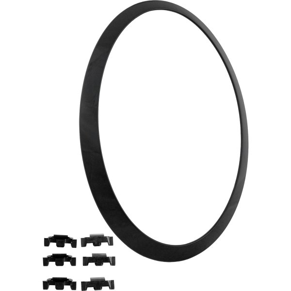 Cooper Headlight Bezel for Mini Cooper Hatchback (2014-2023), Right (Passenger) Side, Piano Black, Convertible (2016-2021), Replacement