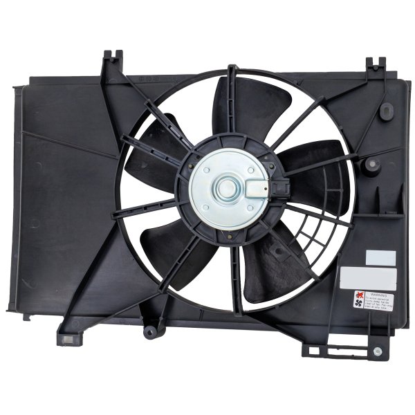 Radiator Fan Assembly for 2011-2014 Mazda 2, Single Fan, Replacement