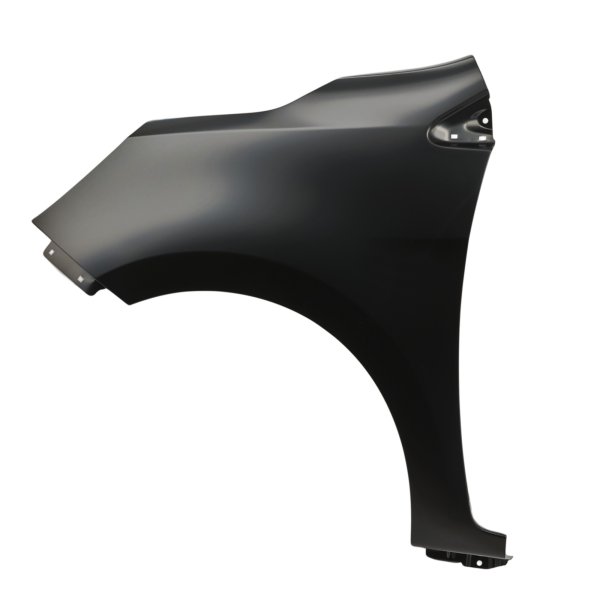Front Fender for Mitsubishi Mirage/Mirage G4 2021-2024, Left (Driver) Side, Black Steel, without Side Repeater Light Holes, SE Model, Replacement