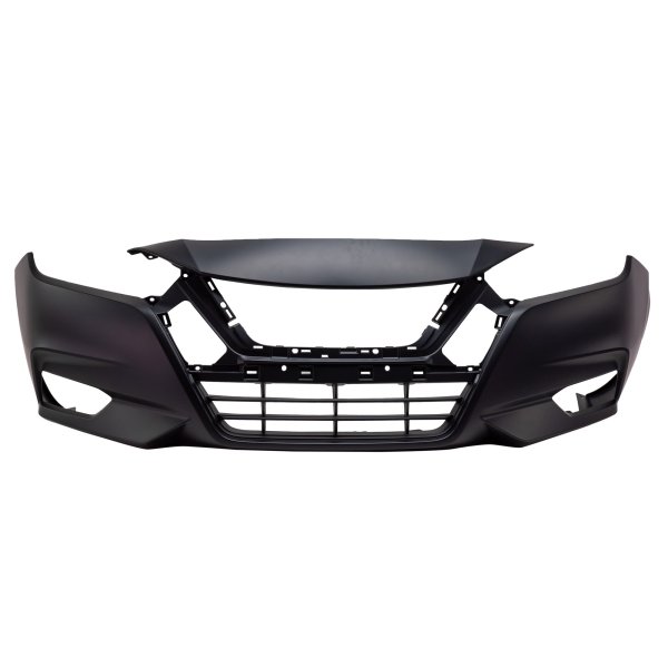 Front Bumper Cover for Nissan Versa 2020-2021, Primed (Ready to Paint), Replacement