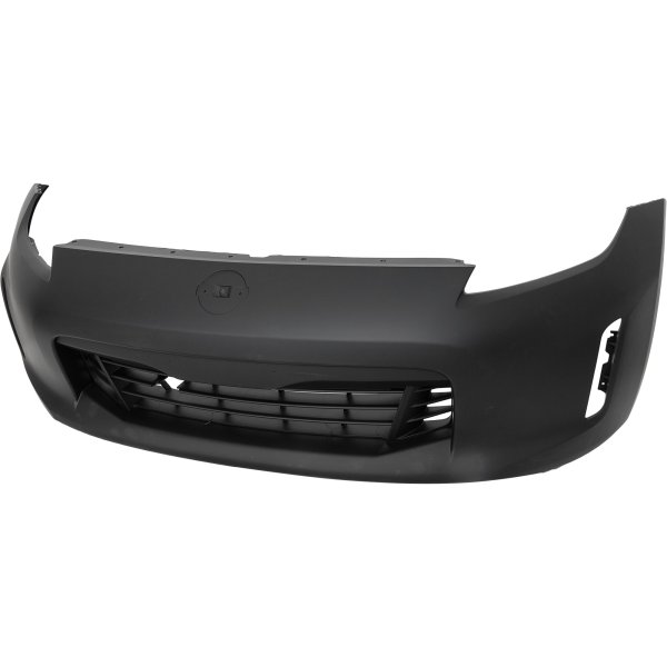Front Bumper Cover for Nissan 370Z 2013-2020, Primed (Ready to Paint), with Sport Package, Coupe, with Air Spoiler (Excludes Nismo Models), Replacement