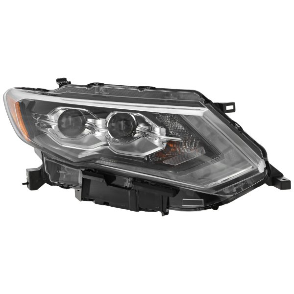 Headlight Assembly for Nissan Rogue 2019-2020, Right (Passenger), LED, Replacement