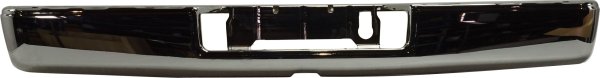 Chrome Step Bumper Face Bar for TITAN (2017-2019), Without Pad, With Pad Provision, Without Mounting Bracket, Without Towing Hitch, Replacement