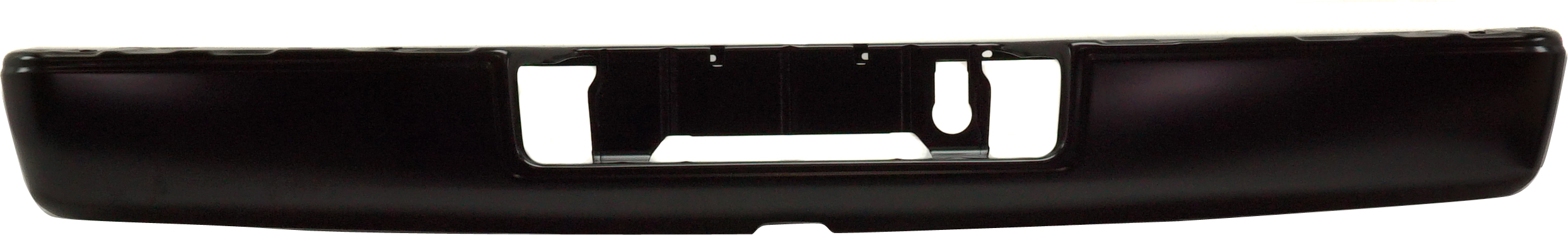 Step Bumper Face Bar for Nissan Titan 2007-2019, Titan XD 2016-2019, without Pad, with Pad Provision, without Mounting Bracket, Black, without Towing Hitch, for Titan XD, 5.0L Engine, Crew Cab, Replacement