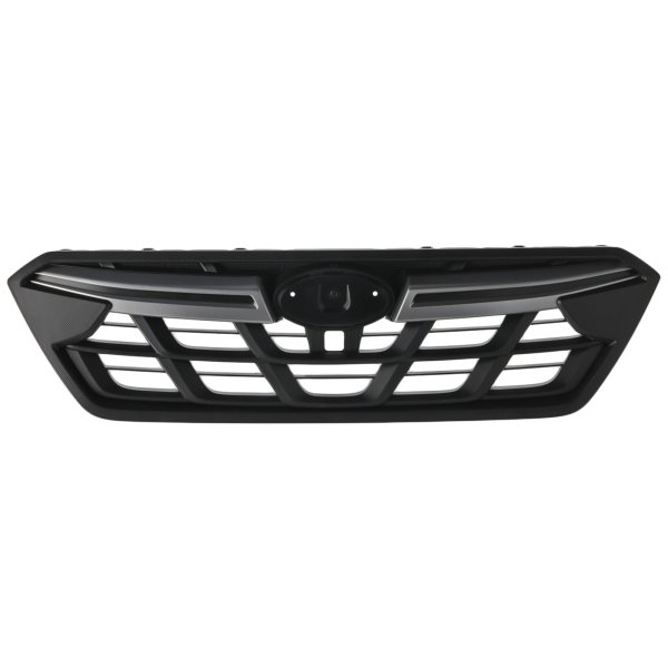 Textured Black Grille for 2021-2023 Subaru Crosstrek, with Black Molding and Frame, Compatible with Premium, Convenience, Sport, Touring Models, Replacement