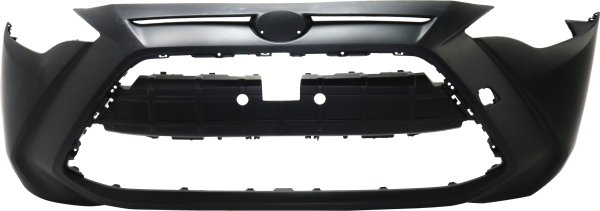 Front Bumper Cover for Scion IA (2016), Yaris/Yaris IA (2016-2020), Primed (Ready to Paint), Hatchback/Sedan models, with R-DOT Label, Replacement