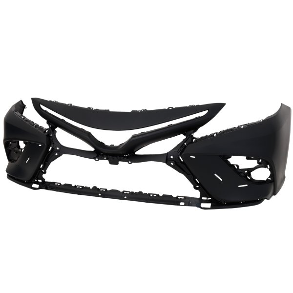 Front Bumper Cover for Toyota Camry 2021-2022, Primed (Ready to Paint), Suitable for SE/North America Built Vehicle, XSE without TRD Package, Camera Hole, and Parking Aid Sensor Holes Models, and Hybrid SE/Hybrid XSE with Parking Aid Sensor Holes Models, Replacement