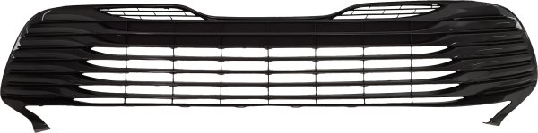 Front Bumper Grille for Toyota Camry 2018-2020, Painted Silver Gray, Designed for Hybrid XLE Model, without Parking Aid Sensor Holes, Replacement