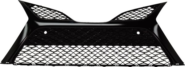 Front Bumper Grille for Toyota Camry 2018-2020 TRD/XSE Model, Painted Silver Black, with Parking Aid Sensor Holes, Replacement