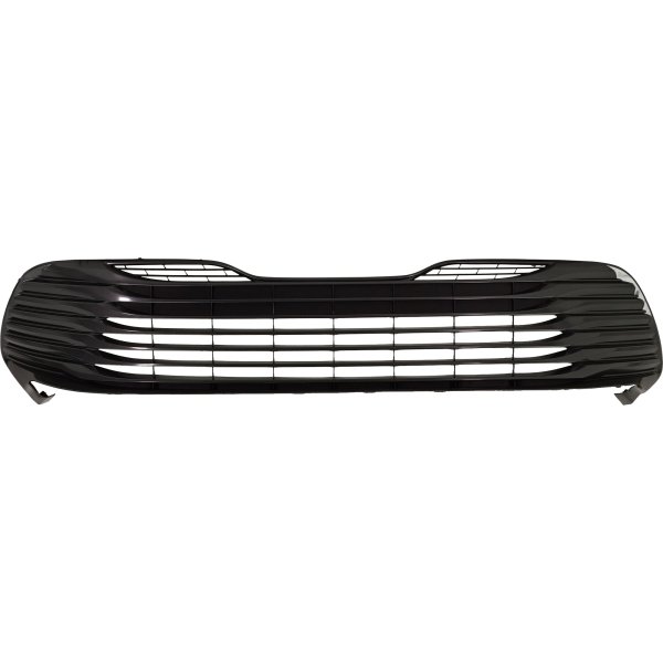 Front Bumper Grille for Toyota Camry 2018-2020, XLE Model, Painted Gray, without Parking Aid Sensor Holes, Replacement