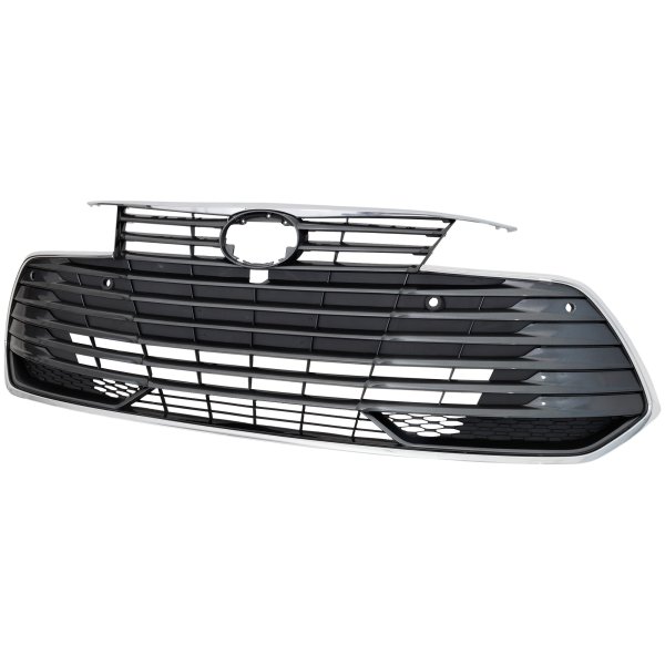 Grille for Toyota Avalon 2019-2022, Painted Silver Gray Shell and Insert with Around View Monitor, Compatible with Limited, XLE, Hybrid Models, Replacement