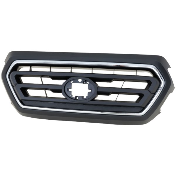Upper Grille for Toyota Tacoma 2020-2022, Primed (Ready to Paint) Shell and Insert with Chrome Molding, Without Trail Package, SR5 Model, Replacement
