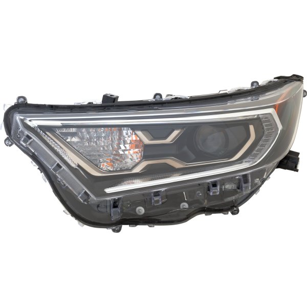 LED Headlight Assembly for Toyota RAV4 Prime 2021-2021, Left (Driver), w/o Adaptive Headlights, Replacement