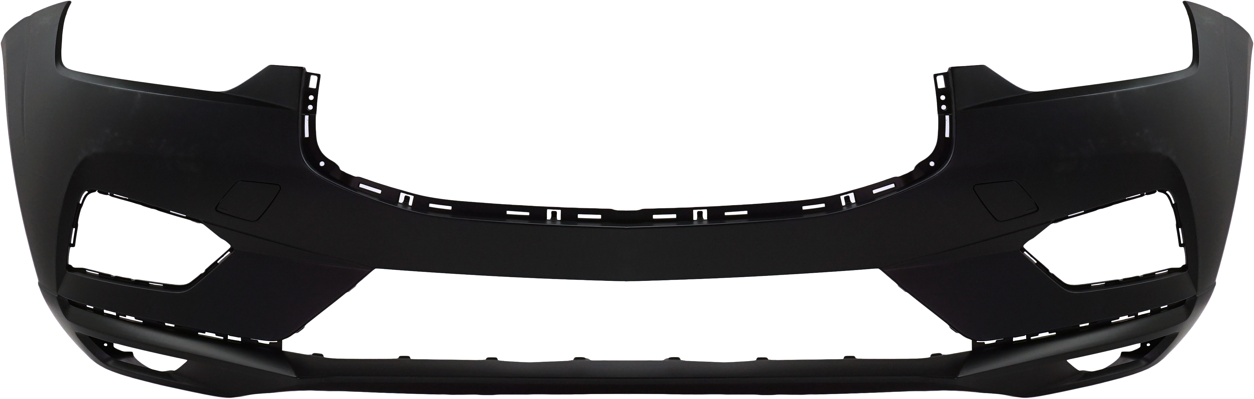 Front Bumper Cover for Volvo XC60 2018-2021, Primed (Ready to Paint), without Headlight Washer and Park Assist Sensor Holes, for T5/T6 Inscription, T5/T6 Momentum Models, Replacement