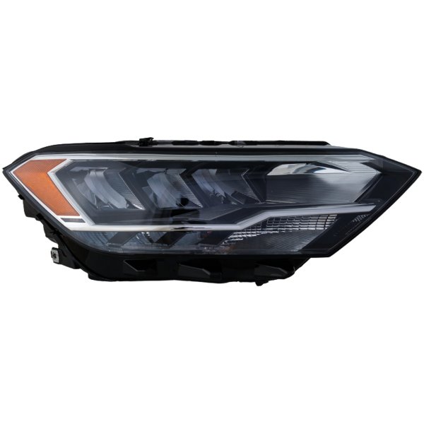 Headlight Assembly for Volkswagen Jetta 2019-2023, Right (Passenger), LED, Composite Type, (Excludes GLI Model), Replacement