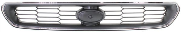 Grille for 2003-2004 LEGACY, ABS Plastic Chrome Shell with Painted Silver-Black Insert, Excluding Outback Model, Replacement