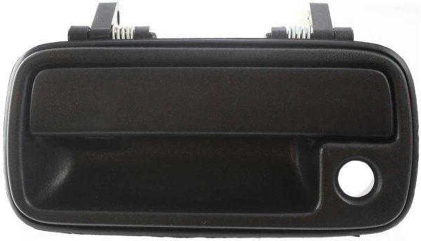 Front Exterior Door Handle for Chevrolet Tracker 1989-1997, Suzuki Sidekick 1991-1998, Left (Driver) Side, Textured Black Plastic, with Keyhole, 4-Door Model, Replacement
