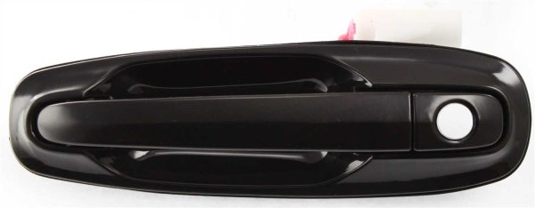 Front Exterior Door Handle Assembly for 2006-2008 Suzuki Forenza/Reno, Left (Driver), Smooth Black, Replacement