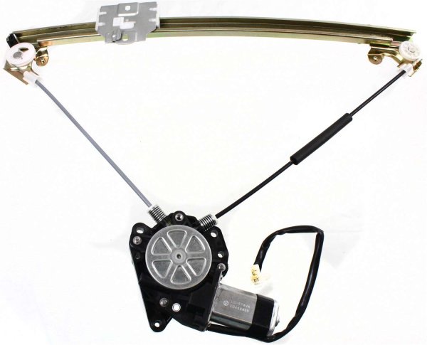 Front Window Regulator with Power Motor for Suzuki Sidekick 1989-1998, Right (Passenger), 2-Door, Replacement