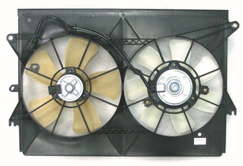 Radiator Cooling Fan Assembly for 2005 - 2010 Scion tC, Engine Cooling Fan Assy with Motor, Blade, Shroud Assembly, Replacement,  1671128170-PFM
