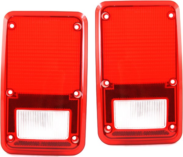 Tail Light Lens Pair/Set for Full Size Van 1978-1993, Right (Passenger) and Left (Driver) Side, Replacement