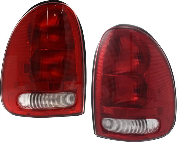 Tail Light Assembly Pair/Set for Dodge Caravan/Voyager 1996-2000, Durango 1998-2003, Right (Passenger) and Left (Driver) Side, Replacement