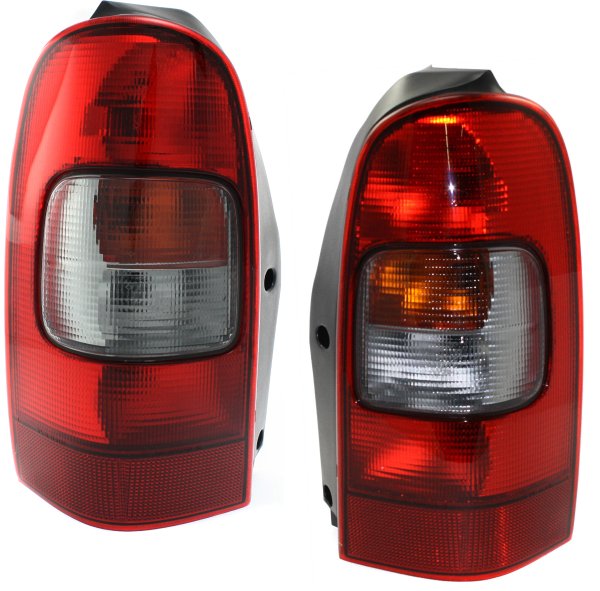 Tail Light Assembly Pair/Set for Chevrolet Venture 1997-2005, Right (Passenger) and Left (Driver) Replacement