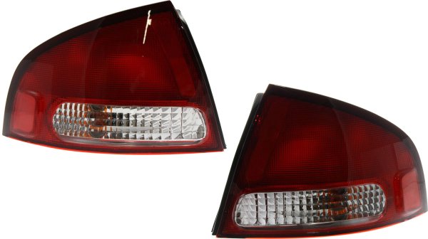 Tail Light Assembly Pair/Set for Nissan Sentra 2000-2003, Right (Passenger) and Left (Driver), Replacement