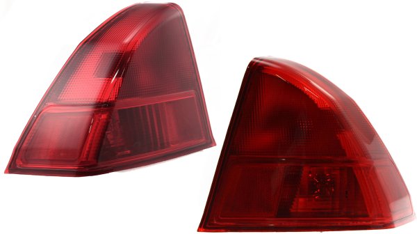 Tail Light Assembly Pair/Set for 2001-2003 EL Series, Includes Outer, Right (Passenger) and Left (Driver) Replacement 