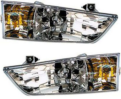 Headlight Assembly Pair/Set for 1998 Windstar, Halogen, Right (Passenger) and Left (Driver) Side, Ford Replacement