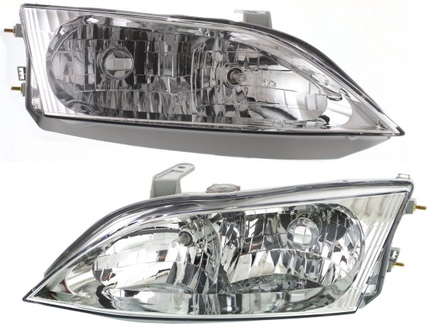 Headlight Assembly for Lexus ES300, 1997-2001, Right (Passenger) and Left (Driver) Halogen Light Set, Replacement