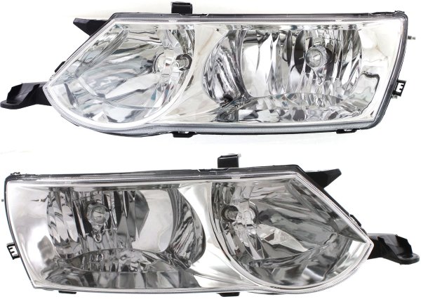 Headlight Assembly for Toyota Solara 2002-2003, Right (Passenger) and Left (Driver), Halogen Replacement Pair/Set
