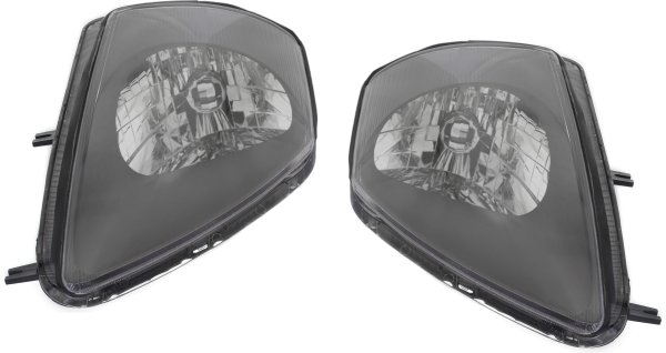 Headlight Assembly for Mitsubishi Eclipse 2000-2002, Right (Passenger) and Left (Driver), Halogen, Up to 1-02, Replacement Pair/Set