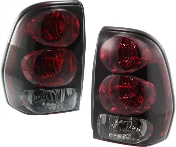 Tail Light Assembly Pair/Set for Chevrolet Trailblazer 2002-2009, Right (Passenger) and Left (Driver) Side Replacement
