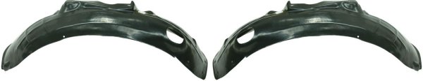 Front Fender Liner Pair/Set for Audi A6 Quattro 2005-2011, Right (Passenger) and Left (Driver), Vacuum Form Replacement