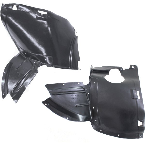Front Fender Liner Pair/Set for Audi A3 (2006-2011), Right (Passenger) and Left (Driver) Side, Front Section Replacement