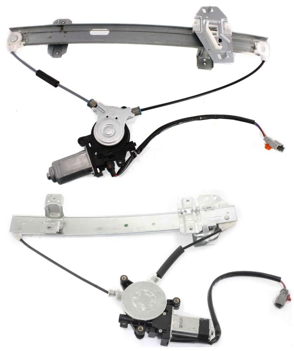 Power Window Regulator Motor Set for RL 1998-2001 Front and Rear, Left (Driver), Replacement
