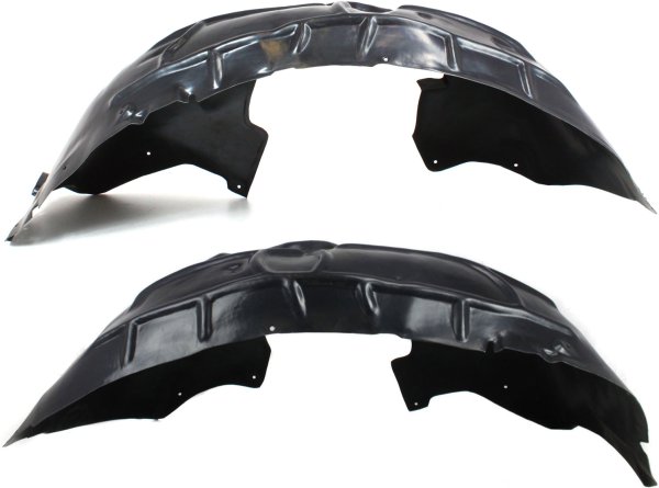 Front Fender Liner Pair/Set for Audi Q7 2007-2015, Right (Passenger) and Left (Driver), Replacement