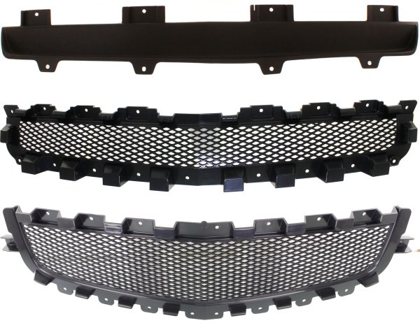 Grille Assembly Set for Chevrolet Malibu 2008-2012, 3-Piece Replacement Set