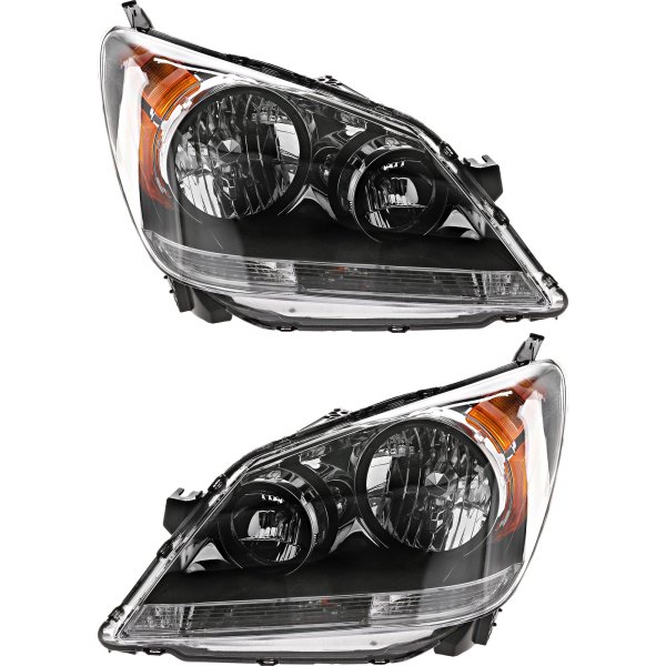 Headlight Assembly for Honda Odyssey 2008-2010, Right (Passenger) and Left (Driver), Halogen, Replacement Pair/Set