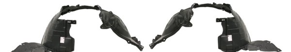 Front Fender Liner Pair/Set for 2002-2008 Cooper Convertible/Hatchback, Right (Passenger) and Left (Driver) Replacement