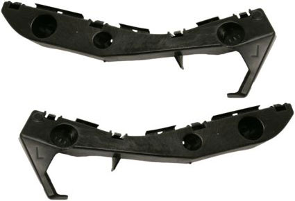 Front Bumper Bracket Support for 2004-2009 Toyota Prius, Lower, Right (Passenger) and Left (Driver), Plastic, Replacement Pair/Set