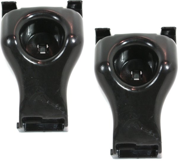 Front Bumper Bracket Support Pair/Set for 2005-2015 Toyota Tacoma, Right (Passenger) and Left (Driver), Plastic, Replacement