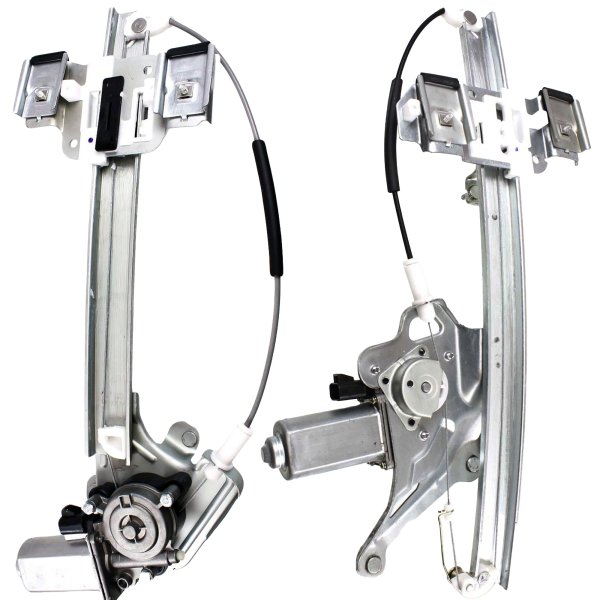 Front and Rear Power Window Regulator Set with Motor for 2000-2005 Buick Lesabre, Left (Driver) Side Replacement